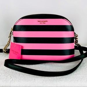 NWT Kate Spade Sylvia Stripe SM Dome Crossbody
